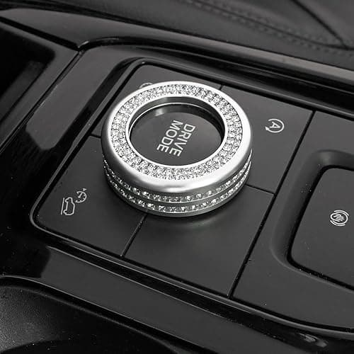 JIEREPU Bling Center Console Button Rings Cover for Ford Explorer ST Sport XLT - Drive Mode & Gear Shift Knobs, Perfect Fit - Enhance Car Interior, for Ford Explorer 2020 to 2025 (Black) thumbnail 7