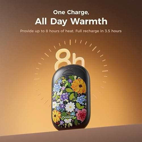 OCOOPA Magnetic Hand Warmers Rechargeable 2 Pack, Electric Handwarmers, Smart Heating UL Certified, 3-Settings,Portable Heater, Ultra Slim Pocket, Hunting Essentials, Gifts for Christmas Men, UT3 Lite thumbnail 6