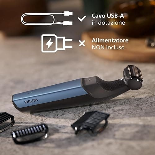 Philips Bodygroom Series 3000 Rifinitore impermeabile per inguine e corpo, rasatura precisa e confortevole, routine di cura del corpo completa, 60 minuti di autonomia, modello BG3027/03 thumbnail 7