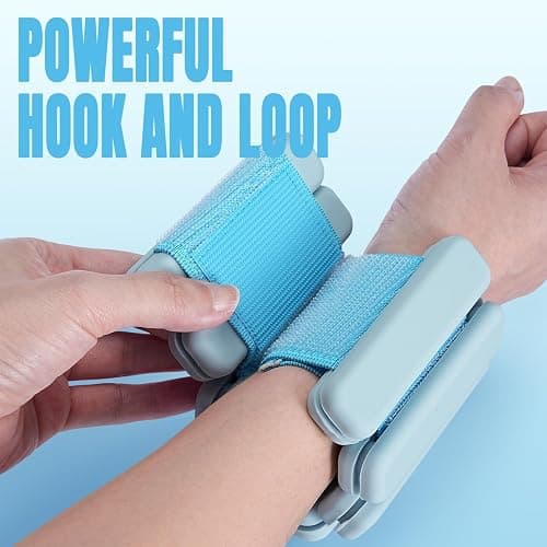 Sportneer Wrist & Ankle Weights for Women, 1 LB & 2 LB Wearable Weights Set, Adjustable Silicone Leg & Wrist Weights for Walking, Pilates, Yoga, Home Workout, Non-Slip Comfortable Fit thumbnail 3
