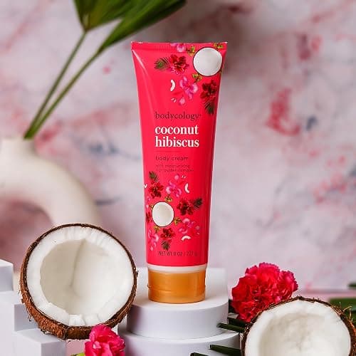 Bodycology Coconut Hibiscus Moisturizing Body Cream for Women, 8 fluid_ounces thumbnail 8