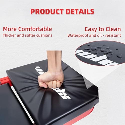 WheelX Mechanic Creeper 40inches 3-in-1 Z Seat 480lbs Capacity, Foldable Garage Chair Adjustable Rolling Folding with 6pcs Wheels Roller, Lay Down Sit Lean Back, Under Car Shop Auto Repair Man Gift thumbnail 6