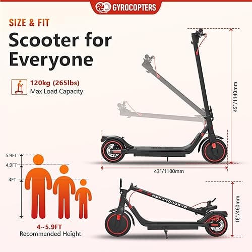 Gyrocopters Electric Scooters for Adults & Teens NextGen 2026 Flash 6.0/FlashX | Speed 30km/h Upto 30km, SMART ANTI-THEFT LOCK APP, Light, Cruise, 350W, 8.5” Lightweight Foldable Escooter, UL2272 Safe thumbnail 10