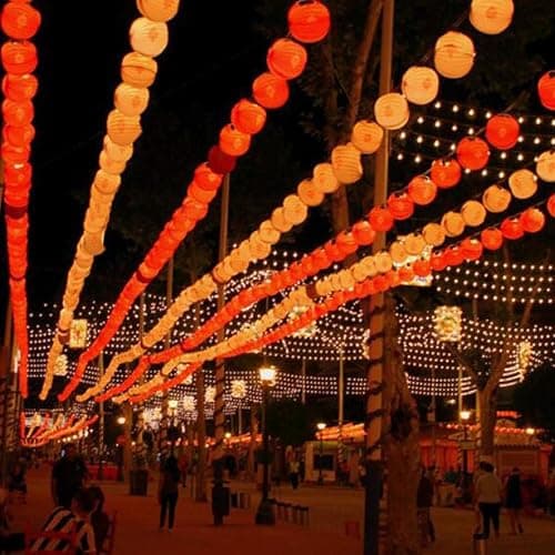 Dreamworth Red Lantern String Lights 13.1ft/4m 20 LEDs Hanging Lanterns Battery Operated String Lights for Chinese New Year,Spring Festival,Wedding,Party Decoration,Christmas thumbnail 7
