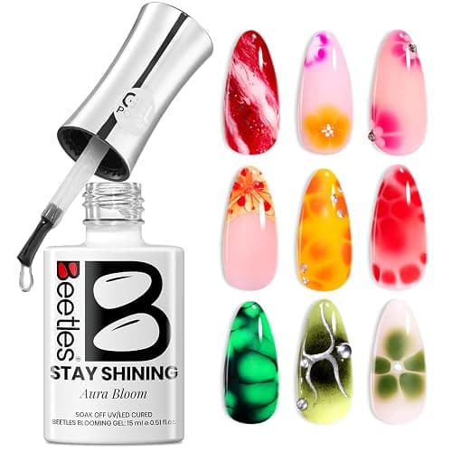Beetles Blooming Gel for Nails - Easy Blooming Nail Art Gel for Floral & Marble Designs, UV/LED Cure Soak Off DIY at Home Gift for Women - Image 1