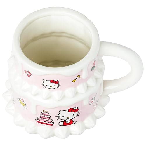 Silver Buffalo Sanrio Hello Kitty Cake Ceramic 3D Sculpted Mug, 20 Ounces thumbnail 5