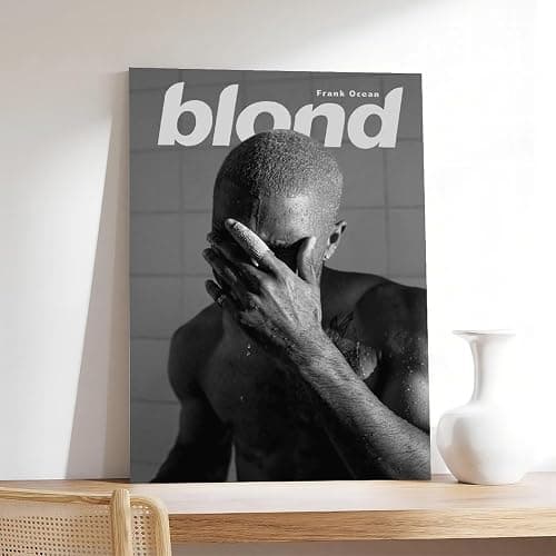 Frank Ocean Poster Blonde Poster Album Cover Canvas Poster Wall Art Decor Print Picture Paintings for Living Room Bedroom Decoration Frame-style08x12inch(20x30cm) thumbnail 7