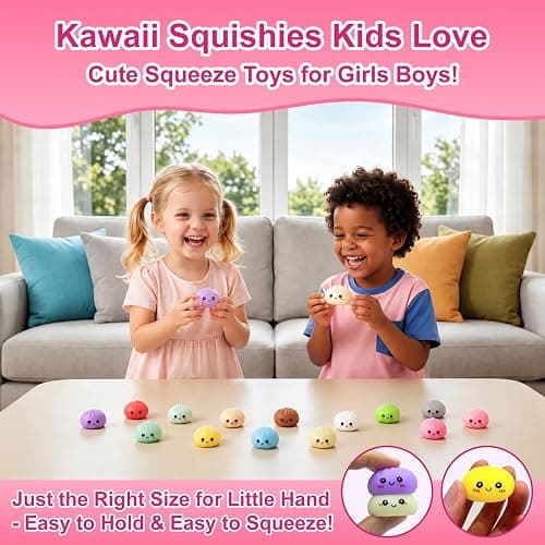 24PCS Dumpling Squishy Pack, 12 Colors 2 Each – Taba Squishies Kawaii Squishy Fidget Toys for Kids, Cute Squishy Dumpling Stress Relief Party Favors Birthday Gifts thumbnail 3