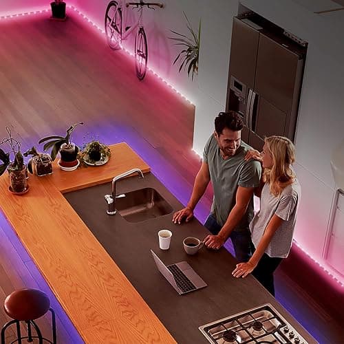 DAYBETTER Led Strip Lights 200 ft (4 Rolls of 50 ft) Ultra Long Smart Light Strips with App Voice Control Remote, RGB Music Sync Color Changing Lights for Bedroom, Kitchen, Party,Home Decoration thumbnail 5