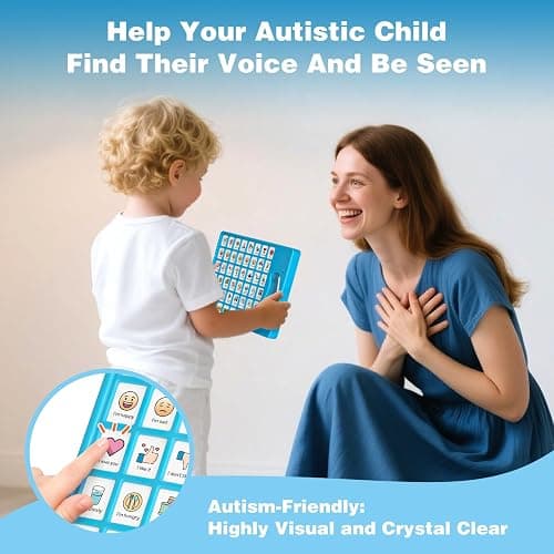Joyreal AAC Device for Autism, Non Verbal Communication Tools for Speech Therapy & Stroke Rehab. Speech Communication Tablet, Autism Talking Aids with 8 Programmable Buttons & Adjustable Volume thumbnail 6