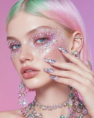 Hasakhi Bedazzling Kit 50000Pcs Rhinestones for Diamond Art 3mm 40 Colors | Bedazzler kit for Tumblers, Crafts, Clothes & DIY Nail Art ,3Pcs B7000 Jewelry Glue, 2PcsTrays,Rhinestone Picker Tool Set thumbnail 2