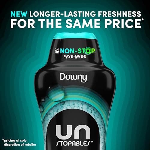 Downy Unstopables In Wash Scent Booster Beads, Fresh Scent, 24 oz, Laundry Beads For Odor Protection, Downy Scent Booster Beads, Laundry Scent Boosters thumbnail 5