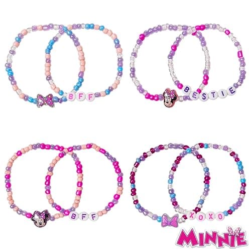 LUV HER Kids Jewelry – 8 Pack Beaded Friendship Bracelets – Lightweight Colorful Fun for Girls Ages 3+ – Gift-Ready BFF Theme thumbnail 2