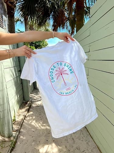 Oversized Graphic Tshirts for Women Teens Y2K Flower Short Sleeve Baggy Shirts Summer Aesthetic Beachy Coastal Tops thumbnail 6