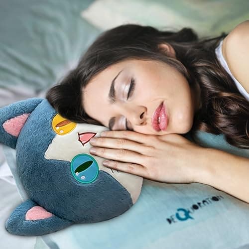 FANGYU Cute Plush Shark cat Toy, Cartoon Soft Stuffed Shark cat Pillow Long Throw Sleeping Pillow, Gifts for Kids (50cm/19.6in) thumbnail 4