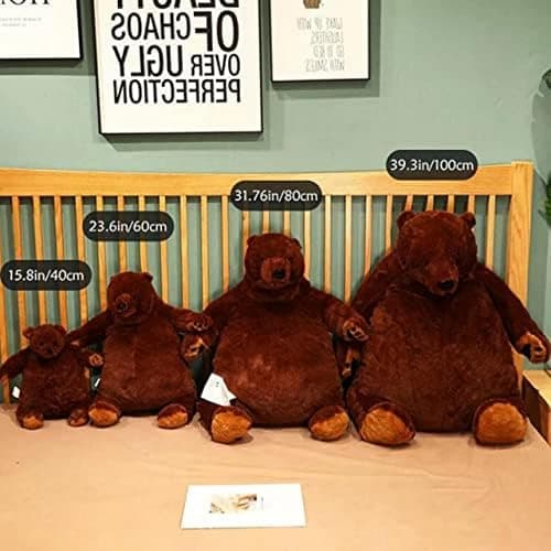 Djungelskog Bear 39.3 Inch - Soft and Giant Bear - Huggable and Cuddly Plush Toy - Ideal Gift for Kid Boy,Girl&Girlfriend - Super Soft and Cuddly! (39.3in/100cm) thumbnail 4