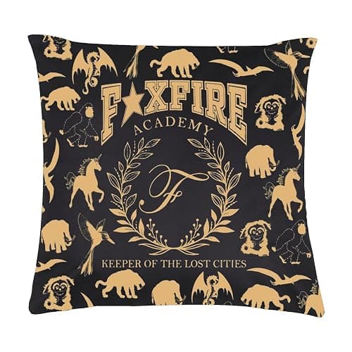 WCGXKO Book Lover Gift Academy Keeper of The Lost Cities Bookish Pillowcase Bookish Bookworm Gift (Academy Pc) - Image 1