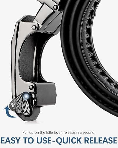 BOSTANTEN Mens Belt Leather Ratchet Belt For Men Dress and Casual with Adjustable Buckle, Trim to Fit thumbnail 2