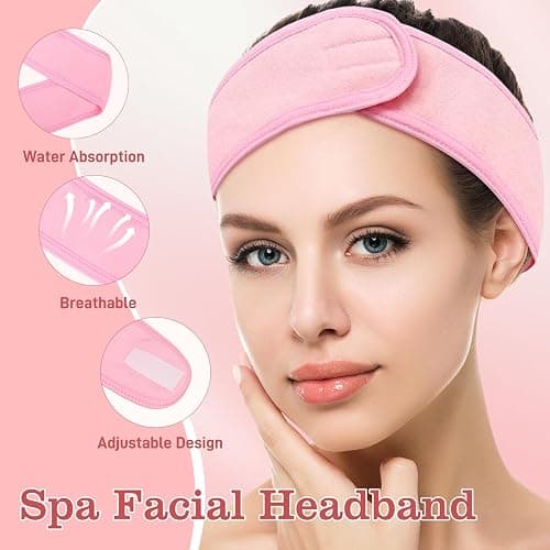 20Pcs Esthetician Facial Supplies Tools Set - Mask Applicator Tools, 4 Rose Gold Facial Bowls & 4 Facial Fan Mask Brushes & 4 Flat Brushes & 4 Sponges & 4 Headbands, Spa Party Favor, Mixing Facial Kit thumbnail 6