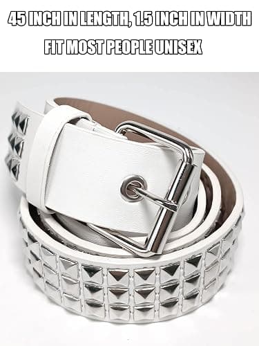 Punk Studded Belt for Women Rock Threads Goth Stud Pyramid Gothic Clothing thumbnail 2