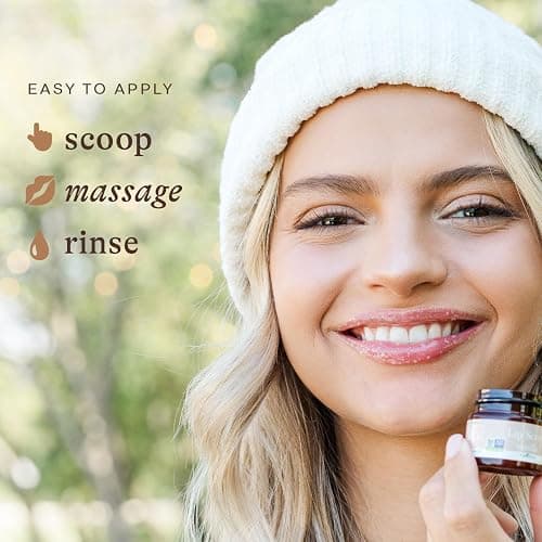 USDA Organic Lip Scrub Vanilla - USA Made with Natural Ingredients, Moisturizing Scrub Exfoliator for Dry Lips, Lip Sugar Scrubber Exfoliator for Smooth Lips, Small Beauty Gifts thumbnail 7