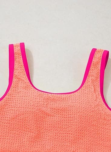 blibean Tween Girls Swimsuits Two Piece Colorblock Bikini Sets with Chest Pad Size 6-15 Years thumbnail 6