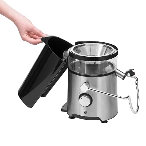WMF Kult X Entsafter elektrisch Obst Gemüse aus Edelstahl, 500W, Saftmaschine, Slow Juicer für große Fruchtstücke, Saftkrug 1,2l, Schaumfilter, 2 Geschwindigkeitsstufen, edelstahl matt thumbnail 6