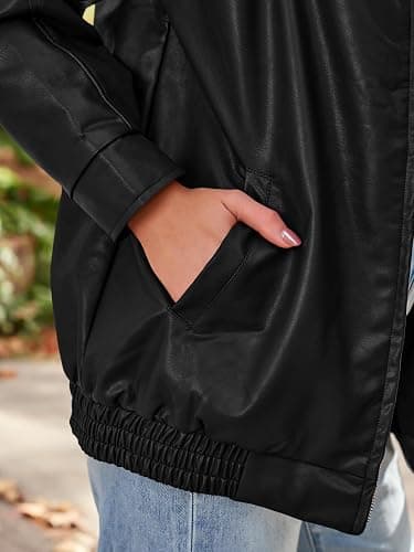AUTOMET Oversized Leather Jackets Motorcycle Coats thumbnail 5