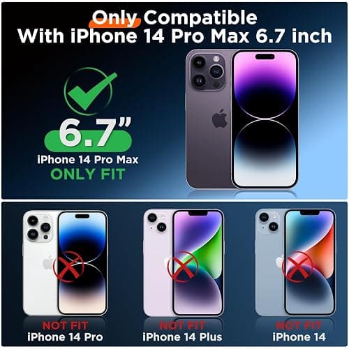 COFFKER Designed for iPhone 14 Pro Max Case, Liquid Silicone Case [2X Screen Protectors], Shockproof Slim Thin Protective Phone Case with Soft Anti-Scratch Microfiber Lining, 6.7 inch, Tender Pink thumbnail 7