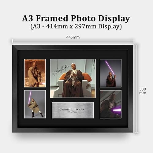 HWC Trading Samuel L. Jackson Gifts Printed Signed Autograph Picture Display for Movie Memorabilia Fans - A3 Framed thumbnail 2
