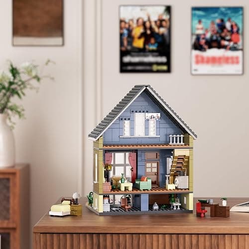 Shame House Building Blocks, Gallagher House TV Series Frank Fiona Creative Toys Set Compatible with Lego, Gift Decor for Fans 18+ Adult(1058 PCS) thumbnail 6
