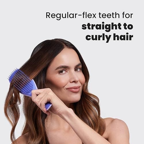 Tangle Teezer Ultimate Detangler Brush for Wet & Dry Hair, Eliminates Knots & Reduces Breakage for All Hair Types, Amazon Exclusive Lilac Purple | for Wet & Dry Hair, Lilac Purple, Amazon Exclusive thumbnail 5