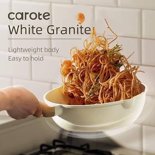 CAROTE Pots and Pans Set Nonstick, Cookware Set Induction Kitchen Cooking Set 26cs w/Frying Pans & Saucepans& Grill Pan thumbnail 7