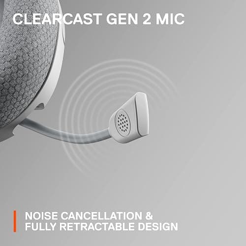 SteelSeries Arctis Nova 1 Multi-System Gaming Headset — Hi-Fi Drivers — 360° Spatial Audio — Comfort Design — Durable — Ultra Lightweight — Noise-Cancelling Mic — PC, PS5/PS4, Switch, Xbox - White thumbnail 7