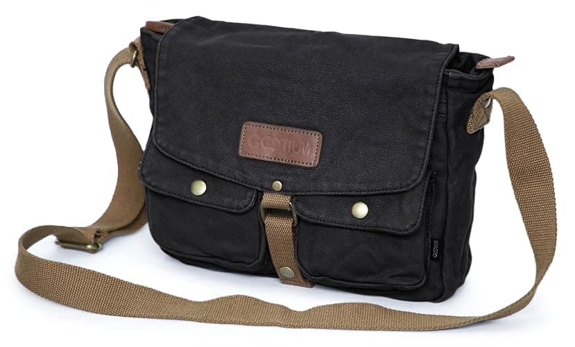 Gootium Canvas Messenger Bag - Vintage Crossbody Shoulder Bag Military Satchel thumbnail 4