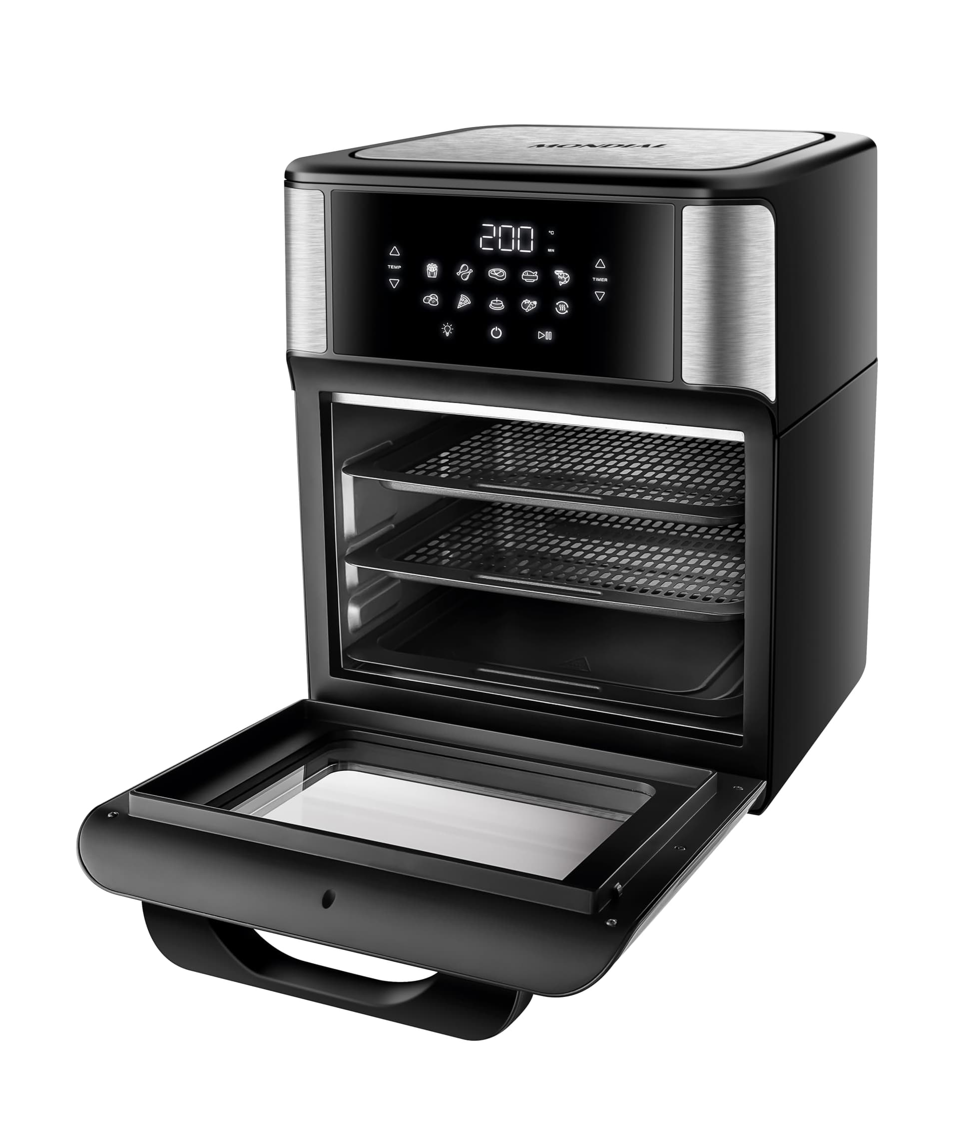 MONDIAL Fritadeira Air Fryer Forno Oven 12L, Preto/Inox, 2000W, 220V - AFON-12L-BI thumbnail 11