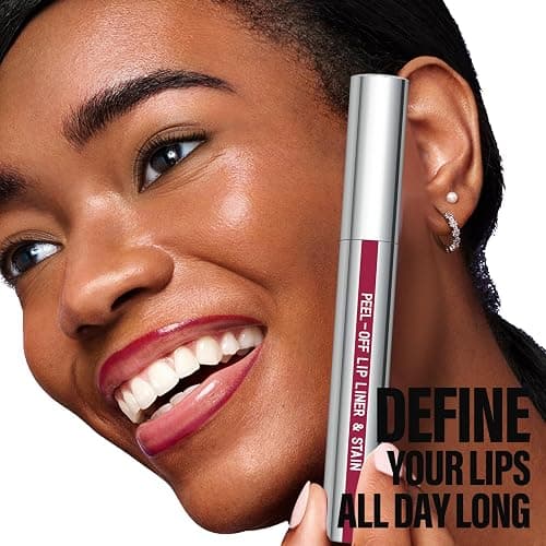 Cilrofelr Peel Off Lip Liner Stain, Long Wear Tattoo Lip Liner with Tweezer, Peel Off Lip Stain with Matte Finish, Long Lasting, Waterproof, Transfer-proof, Highly Pigmented Color (Mauve) thumbnail 5
