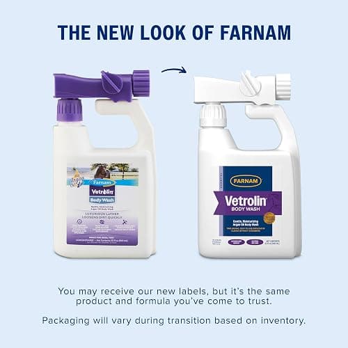 Farnam Vetrolin Body Wash, Time-Saving with No Scrubbing, Gentle and Moisturizing with Argan Oil, Soothes Dry Skin, for Horses and Dogs, 32 fl oz. thumbnail 2