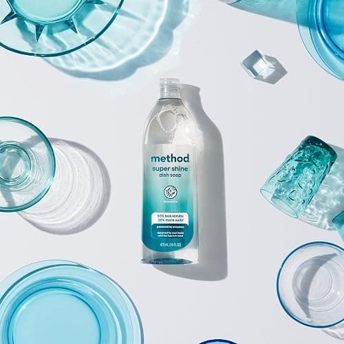 Method Super Shine Liquid Dish Soap Refill, Powered by Enzymes, Dewy Daze Scented, 48 fl oz thumbnail 9