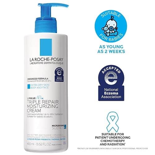 La Roche-Posay Lipikar AP+ Triple Repair Moisturizing Cream | Face & Body Lotion For Dry Skin | Shea Butter & Niacinamide Moisturizer | Gentle Face & Body Cream For Dry, Rough & Sensitive Skin thumbnail 9
