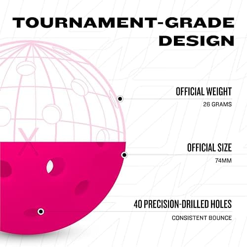 Franklin Sports X-40 Outdoor Pickleballs - USAP Approved thumbnail 5