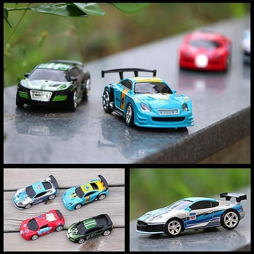 rcxperts Mini RC Drift Car for Adults, 1:58 Scale 2.4G Small Pocket Portable Micro Racing Car, Mobile APP Control Drifting Cars, Toys Gift for Adults (Blue) thumbnail 3