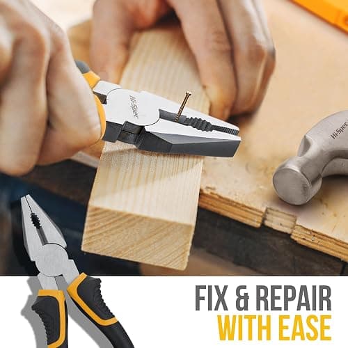 Hi-Spec Tool Kit Yellow 20pc. Small Tool Kit for Home DIY & Office Repairs. Compact and Lightweight Essential Tools in a Portable Book-Sized case. thumbnail 4