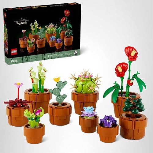 LEGO Botanicals Tiny Plants - Artificial, Fake Indoor Plant Building Set for Home, Kitchen, Desk Decoration, Adults Ages 18+ - Gift for Birthdays - 10329 thumbnail 7