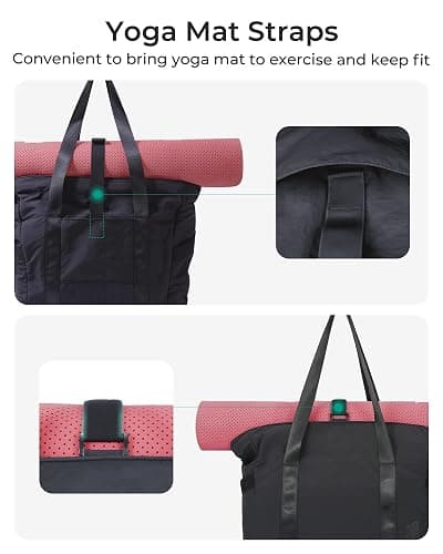 BAGSMART Tote Bag for Women, Tote Bag with Zipper Work Tote with Compartments Nurse Shoulder Hanbag for Travel, Gym thumbnail 5