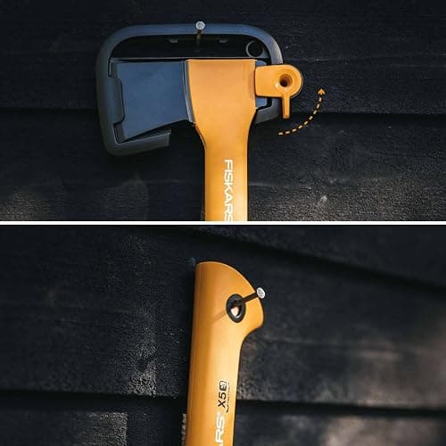 Fiskars Ascia da Taglio X5, Lunghezza: 23 cm, XXS, Nero/Arancione, 1015617 thumbnail 4