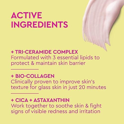 BYOMA Bio-Collagen Radiance Facial Mask - Transformative Liquid Sheet Mask for Glass Skin - Instant radiance, Visibly Improved Elasticity, Reduces Appearance of Wrinkles - Cica & Ceramides, 60mL thumbnail 5