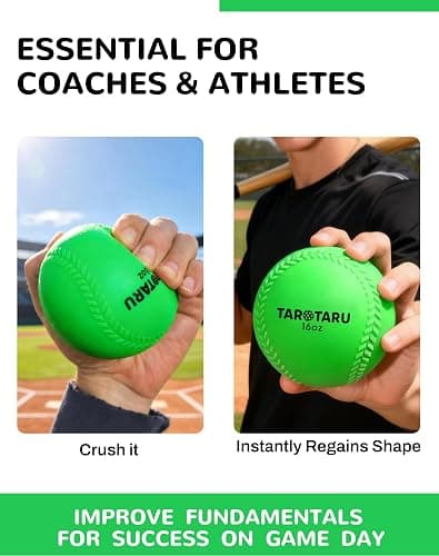 Tarutaru Weighted Balls for Baseball & Softball [9 Pack, 16 oz] Practice Heavy Ball for Hitting, Batting & Pitching Training, Improve Power and Mechanics, 2.85inch thumbnail 4