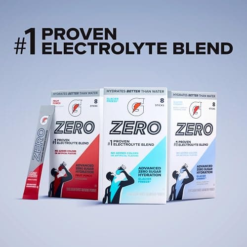 Gatorade G Zero Powder Packets, Glacier Freeze (Pack of 32) thumbnail 7