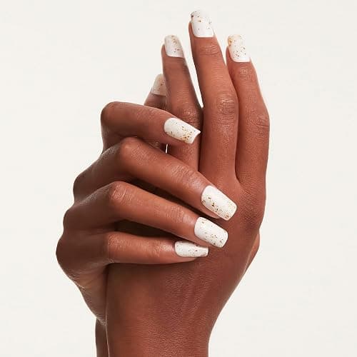Mylee Nail Gel Polish Flake No-Wipe Top Coat 15ml, UV/LED Soak-Off Nail Art | Manicure Pedicure, Professional, Durable & Safe (Gold Flake), Easy to Apply, No Chips, Salon & Home Use, Long Lasting thumbnail 4